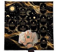 Obotsnoi Carte de lecture Tarots Nappe Divinations Nappe Tapisserie Astrologie Sorcellerie Décoration de pont Autels Tarots