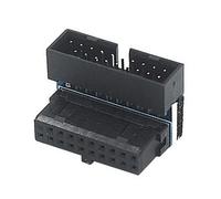 Obotsnoi Cartes mères USB 3.0 à angle droit à 90 degrés, connexion sécurisée, vitesse rapide Plug and Play