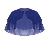 Obotsnoi Châle double couche des années 1920 pour femme - Accessoires pour robe de soirée - Pour bal de fin d'année, écharpe élégante - Protection solaire, bleu marine, Taille unique