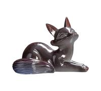 Obotsnoi Changement De Couleur Renards Thés Sculpture pour Animaux Compagnie Décorations en Résine Sensible À La Température Accessoire Cérémonie pour Table Décors Cérémonie Créatifs