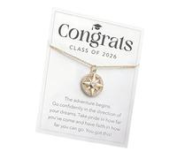 Obotsnoi Collier à breloques boussole avec une belle carte, idéal pour un ami, un membre de la famille, un cadeau quotidien, One Size, Comme décrit, Comme décrit.