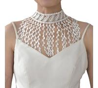 Obotsnoi Collier ras du cou léger et confortable accessoire de mariée en dentelle pour événement formel, One Size, Comme décrit, Produit conforme à la description.