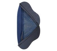 Obotsnoi Couvre-menton réglable anti-buée pour casques de moto avec cadre durable et maille à courant d'air pour motards Accessoires de protection contre le vent pour casques de moto