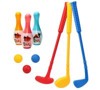 Obotsnoi De Démarrage Golf Éducatifs en Plein Air pour Comprenant des Clubs Une Balle Et Une Quille Bowling Un Jeu Golf Sûr Amusant Intérieur Extérieur Les