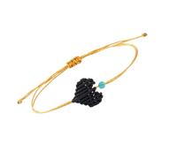 Obotsnoi Élégant cordon tressé fait à la main en forme d'aile d'ange réglable pour couple - Convient pour un anniversaire de mariage, un rendez-vous galant, One Size, Comme décrit