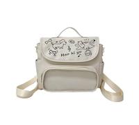 Obotsnoi Élégant sac à bandoulière transparent pour badges de collection, sac à bandoulière unisexe tendance avec sac à bandoulière réglable et pratique pour la culture d'anime, blanc, One Size