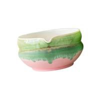 Obotsnoi Ensemble d'accessoires à matcha fabriqués à la main en céramique - Bol à thé vert gazon - Bol japonais essentiel en céramique