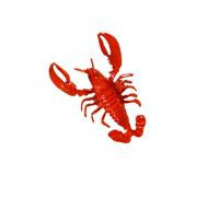 Obotsnoi Ensemble de bijoux homard rouge tendance comprenant et bagues en alliage pour un usage quotidien - Ensemble élégant de homard rouge et de bagues en alliage avec designs ouverts réglables, One