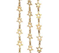 Obotsnoi Extension de chaîne pratique avec motif étoile creuse, multifonction, texture métallique, convient à la plupart des colliers, fabrication d'étoiles tendance, One Size, Comme décrit, Comme