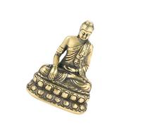 Obotsnoi Figurines de bouddhas en laiton - Ornement pour la maison et le bureau - Sculpture de pendaison de crémaillère - Cadeau de pendaison de crémaillère