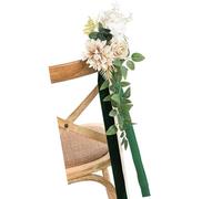 Obotsnoi Fleurs de chaise artificielles à installation rapide pour mariages bucoliques, arrangements floraux, résistants aux intempéries, décorations de cérémonie en plein air, salles de mariage