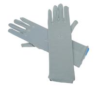Obotsnoi Gants d'extérieur pour femmes musulmans, protection solaire, islams, doux, extensibles, arabes pour une tenue décontractée, gris, taille unique