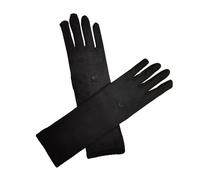 Obotsnoi Gants d'extérieur pour femmes musulmans, protection solaire, islams, doux, extensibles, arabes pour une tenue décontractée, Noir , taille unique