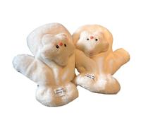 Obotsnoi Gants Moufles Épais Animaux Dessin Animé Moufles Thermiques Plein Doigt pour Hiver Sports de Plein Air Enfants Adultes Unisexe Porter