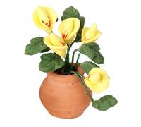 Obotsnoi Jardin Artificiel Calla Miniature Modèle Accessoires Jeu De Rôle Calla Verte Maison Poupée Accessoires Réalistes Maisons Poupée Arrangements Floraux