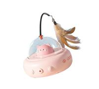 Obotsnoi Jouet intelligent amusant pour chats - Bâton de taquinerie pour les moments de jeu et le divertissement des chats d'intérieur heureux