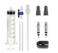 Obotsnoi Kit de réparation de pneus de vélo de route, sans chambre à air, outil d'injection de liquide, huile minérale, facile à utiliser