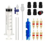 Obotsnoi Kit de réparation de pneus de vélo de route, sans chambre à air, outil d'injection de liquide, huile minérale, facile à utiliser