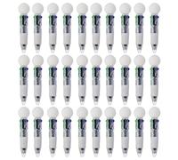Obotsnoi Lot de 10/20/30 stylos à bille 4 couleurs avec motif balle de sport pour étudiants - Marqueur multicolore