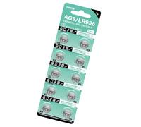 Obotsnoi Lot de 10 piles bouton AG9 LR936 1,5 V haute capacité pour montres, jouets et jouets électroniques