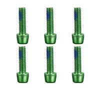 Obotsnoi Lot de 6 boulons d'étrier de frein de VTT en alliage pour installation de porte-bidon, vis de montage universelles pour tige de vélo