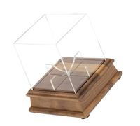 Obotsnoi Modern Signatures Vitrine de baseball avec construction en acrylique transparent et base en bois