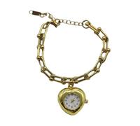 Obotsnoi Montre de poche vintage réglable avec breloque à franges faite à la main Chaîne réglable Cadeau pour femme Accessoire de poignet élégant, doré, taille unique