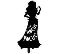 Obotsnoi Panneau de sorcière noire pour pelouse d'extérieur envoûtante pour Halloween - Décoration de jardin - Décoration de sorcière