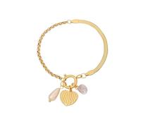 Obotsnoi Pendentif unique en forme de cœur avec fleur et date - Texture en acier inoxydable - Pour festivals de musique et défilés de mode, taille unique, Comme décrit