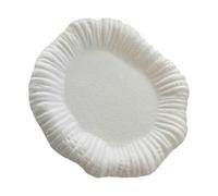Obotsnoi Plat de rangement portable en céramique de forme circulaire irrégulière pour voyage, maison, bureau, décoration d'intérieur