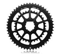 Obotsnoi Plateau double vitesse pour vélo de route à montage direct - Plateau étroit et large pour chaînes de vitesse de route - Roue à disque à dents larges