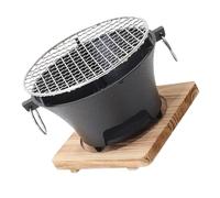 Obotsnoi Poêle à bois japonais en fer forgé avec support compact pour plan de travail, barbecue, construction permanente, facile à nettoyer en intérieur
