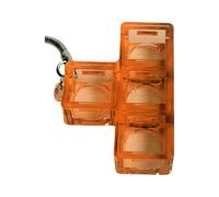 Obotsnoi Porte-clés amusant anti-stress en forme de bloc de sucre transparent idéal pour étudiants, amis, anniversaires, sac à dos, b, taille unique