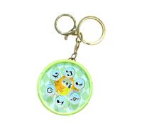 Obotsnoi Porte-clés interactif amusant avec tambour électronique et jeu de battement d'animaux pour adultes et enfants, Vert, taille unique