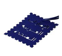Obotsnoi Porte-lettres arabe moderne léger en cuir PU à suspendre ornement multicolore cadeau pendentif breloque en cuir PU, noir foncé, taille unique