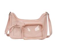 Obotsnoi Sac à bandoulière élégant sur le thème de l'anime pour femme, sac à bandoulière en cuir synthétique, sac à main pour le travail, l'école ou le magasinage, rose, One Size