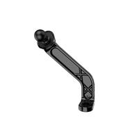 Obotsnoi Support de montage de téléphone de moto en aluminium de 17 mm - Pivote à 360° pour un positionnement stable de l'appareil - Adaptateur en aluminium pour téléphone de moto