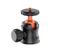 Obotsnoi Support en aluminium pour appareil photo - Tête sphérique rotative - Filetage 6,35 mm - Plusieurs angles de réglage pour équipement vidéo, tableau de bord de voiture, support de caméra