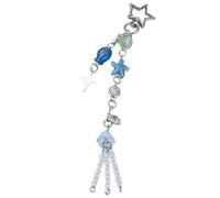 Obotsnoi Sweet Cool Keychain Sackepack Pendant for Women Star Bead Fringe Fringe Sheyring Valentin Day Gift Car Ornement Crystal Pendant Pendre