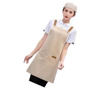 Obotsnoi Tablier de travail professionnel à poches multiples avec revêtement imperméable et sangle réglable, kaki, taille unique