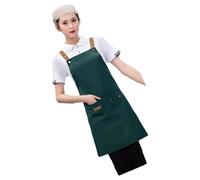 Obotsnoi Tablier de travail professionnel à poches multiples avec revêtement imperméable et sangle réglable, Vert, taille unique
