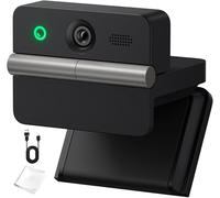 OBSBOT Meet Flip 4K Webcam Pliable pour PC avec Capteur 1/2", Cadrage IA | Mise au Point Automatique PDAF, HDR, Contrôle Gestuel, Plug & Play, Mode Beauté, PC Caméra pour Visioconférence, Noir