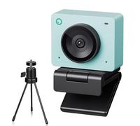 OBSBOT Meet SE Webcam 1080P 100FPS pour PC, Webcam USB avec Suivi AI, Microphone, trépied, HDR décalé, Mode beauté, caméra de Streaming Plug&Play pour Ordinateur Portable/Bureau, conférence Vert