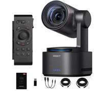 OBSBOT Tail 2 avec télécommande 4K PTZR NDI Caméra 60 fps, zoom optique 5X, suivi automatique AI, 1/1,5" 50 MP, sortie multiple HDMI/SDI/USB/IP, pour les événements live de service religieux