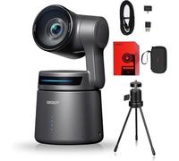 OBSBOT Tail Air NDI Activée avec Trépied, 4K Webcam 60FPS | Caméra PTZ avec Suivi IA, Application Intelligente,Connexion sans Fil HDMI/USB-C, for Diffusion en Direct,événements Sportifs
