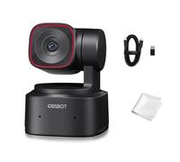 OBSBOT Tiny 2 Lite Webcam PTZ 4K 1080P@60fps HDR, PC Caméra avec zoom numérique 4X, suivi IA, microphone, capteur 1/2", contrôle gestuel, autofocus, USB2.0, Plug & Play, pour PC, conférence, streaming