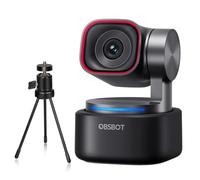 OBSBOT Tiny 3 avec Tépied, PTZ 4K Webcam avec Audio Spatial, 1/1,28" Sensor | 1080P à 120 IPS HDR, Triple Microphone, Caméra PC avec Suivi IA, Idéale pour Le Jeu ou Le Streaming, etc
