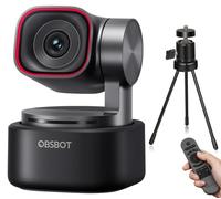 OBSBOT Tiny 3 avec Tépied RC, PTZ 4K Webcam avec Audio Spatial, Triple Microphone, Capteur 1/1,28", 1080P à 120 IPS HDR, Caméra PC avec Suivi IA, Idéale pour Le Jeu ou Le Streaming, etc.