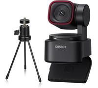 OBSBOT Tiny 3 Lite avec Trépied, 4K Webcam avec Audio Spatiale,1/2" Sensor | PTZ 1080P à 120 FPS HDR, Caméra PC avec Suivi IA, Triple Microphone, Localisation Vocale, Idéale pour la Création de Contenu