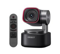 OBSBOT Tiny 3 PTZ 4K Webcam avec Audio Spatial, Triple Microphone, Capteur 1/1,28", 1080P à 120 IPS HDR, Caméra PC avec Suivi IA, avec Télécommande, Idéale pour Le Jeu ou Le Streaming, etc.